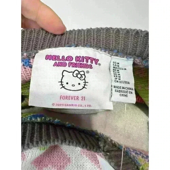 Sanrio Forever 21 x Hello Kitty and Friends Keroppi Cropped Knit Vest Size M - Picture 6 of 8